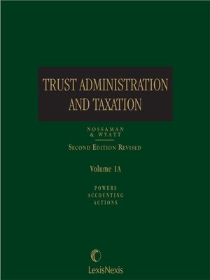 cover image of Trust Administration and Taxation